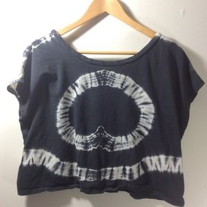 Black and White Tie-dyed Tee